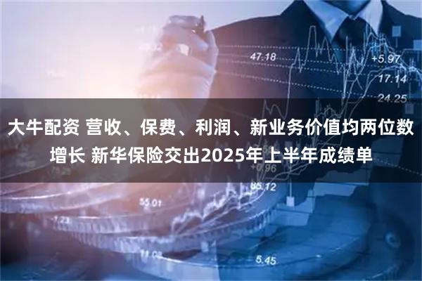 大牛配资 营收、保费、利润、新业务价值均两位数增长 新华保险交出2025年上半年成绩单